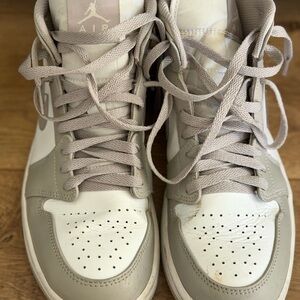 Nike Air Athletic Shoes - Gray and White